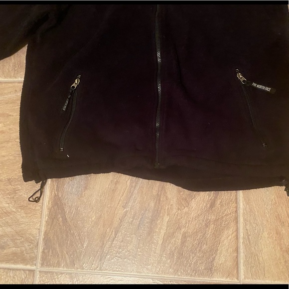 North Face men’s black fleece zip up large - Picture 4 of 7